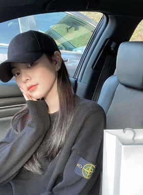 网红棒球帽女秋冬韩版显脸小情侣