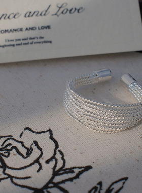 手工打造潮流层次感戒指女