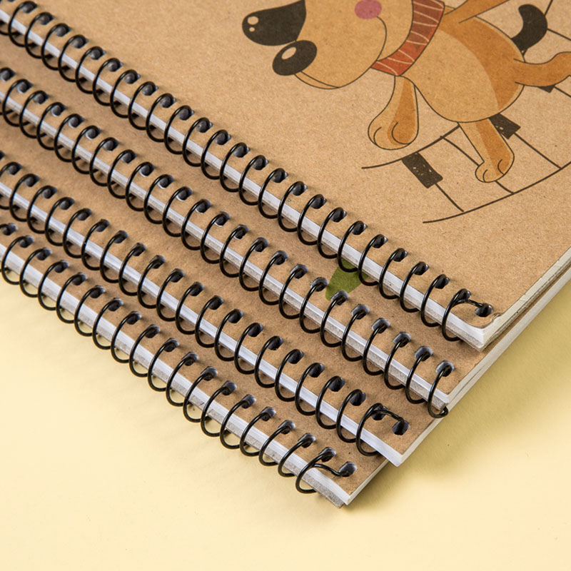 a3牛皮上翻线圈图画本子幼儿园小学生a4涂鸦美术空白儿童画画本b4 - 图2