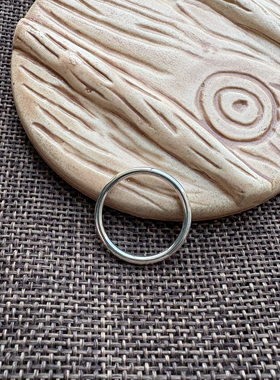 999足银纯手工情侣款戒指简约设计素圈麻花纽纹多款食指关节尾戒