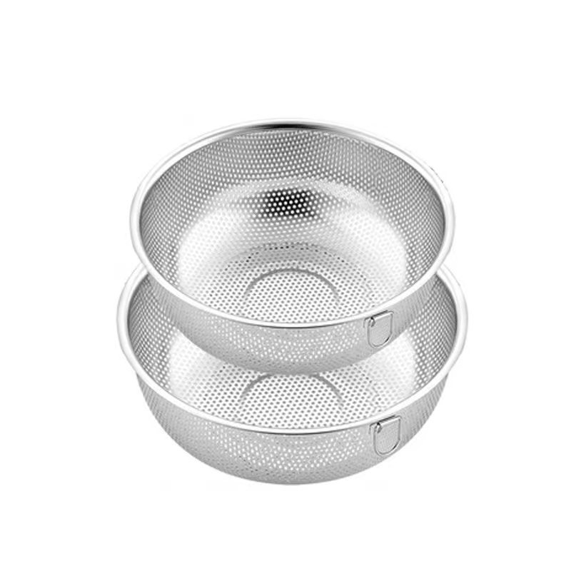 圆形不锈钢沥水篮淘米漏盆洗米筛洗菜盆子家用厨房漏水滤水篮子,淘宝优惠券,粉丝福利购,淘宝优惠卷