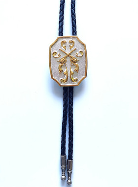 项链男士双枪造型复古英伦西部