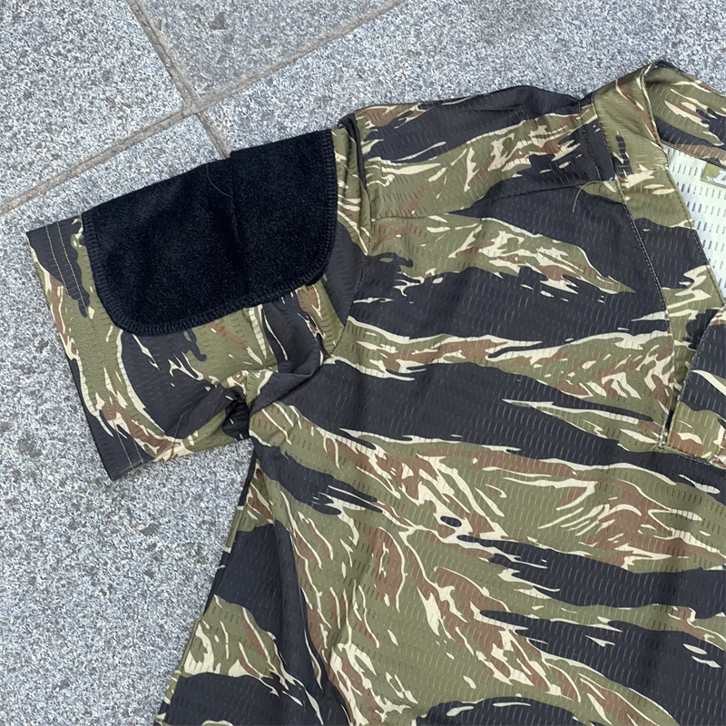 战术汤姆丛林虎斑越战虎纹网红战术Rugby速干VS战术短袖T恤上衣 - 图0