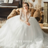 满庭芳 Свадьба 2023 Новый стиль [Mengyu] Мори беременная невеста должна выходить из легкого свадебного платья, маленькая весна