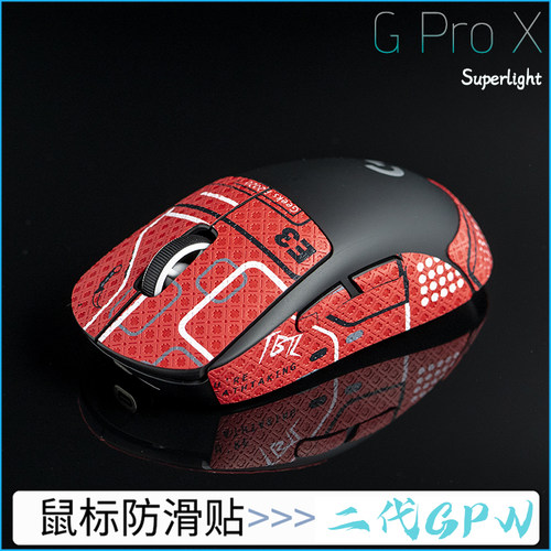 TBTL鼠标防滑贴G Pro X Superlight GPW二三代脚贴狗屁王吸汗GPXS - 图2