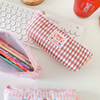 Lace cute cartoon bear inverted trapezoid stationery bag