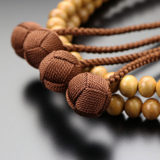 Plum tree 108 beads bracelet plum wood