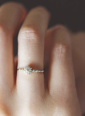 大码戒指925纯银大码女