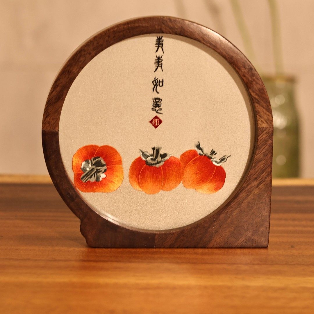 送外国人礼物湘绣苏绣双面绣摆件桌面装饰品手工刺绣创意商务礼品,淘宝优惠券,粉丝福利购,淘宝优惠卷