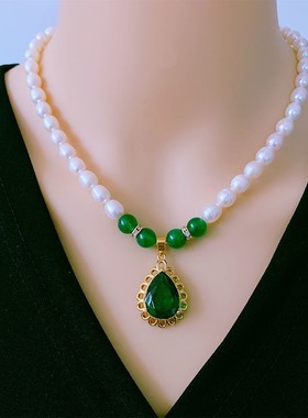 官方正品珍珠锁骨链女送妈妈礼物