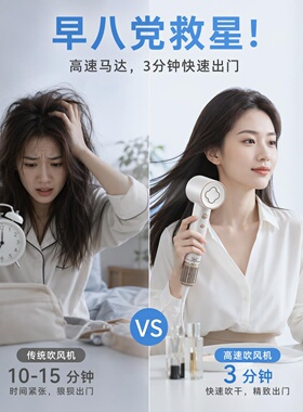 高速负离子恒温速干不伤发吹风机