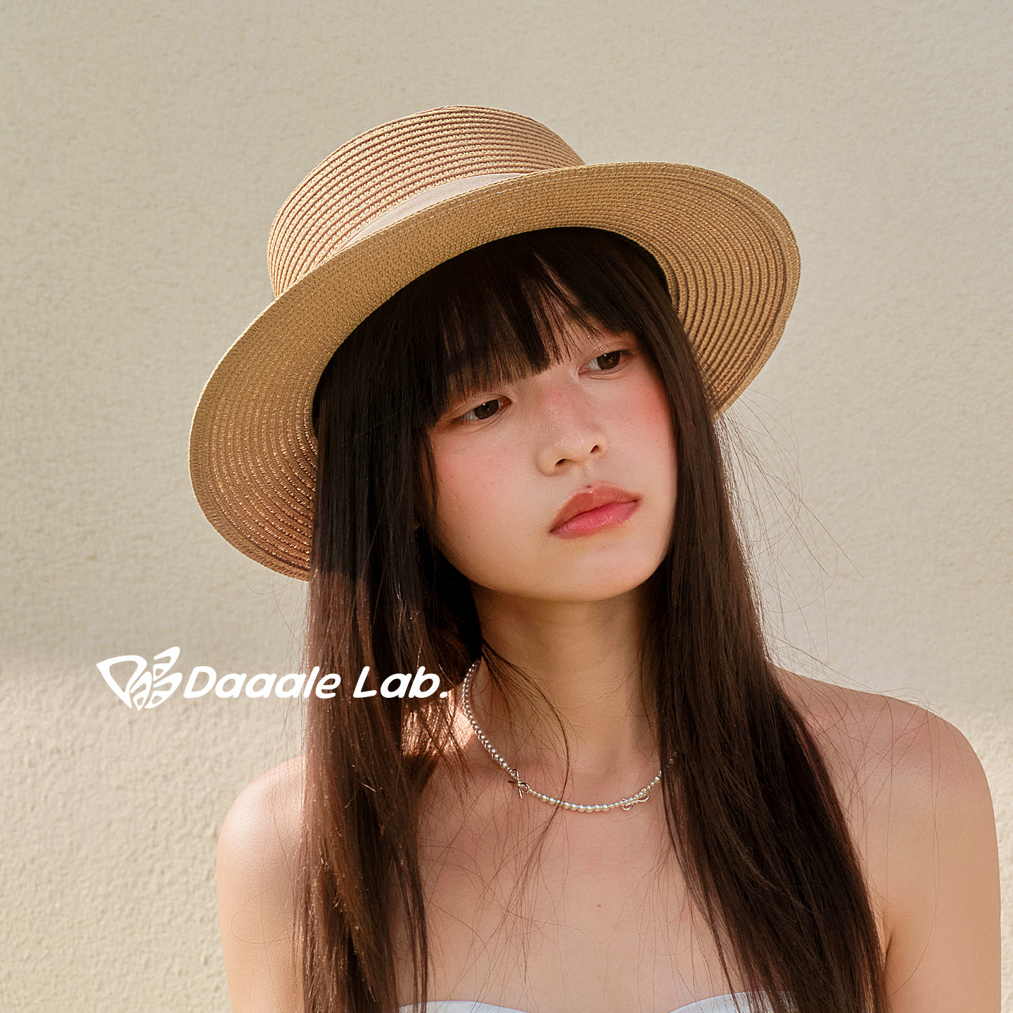 Daaaleˇ赫本的法式优雅 cleanfit南法老钱风平顶小礼帽波嘻草帽