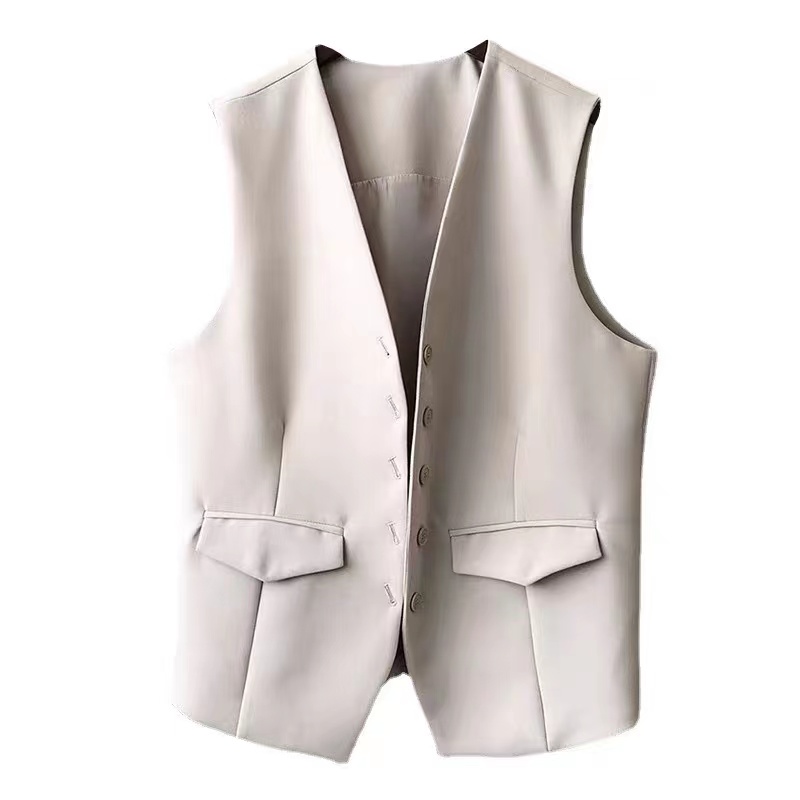 黑色西装马甲女外套外搭女款背心2025女式新款春秋外穿西服小马夹 - 图3