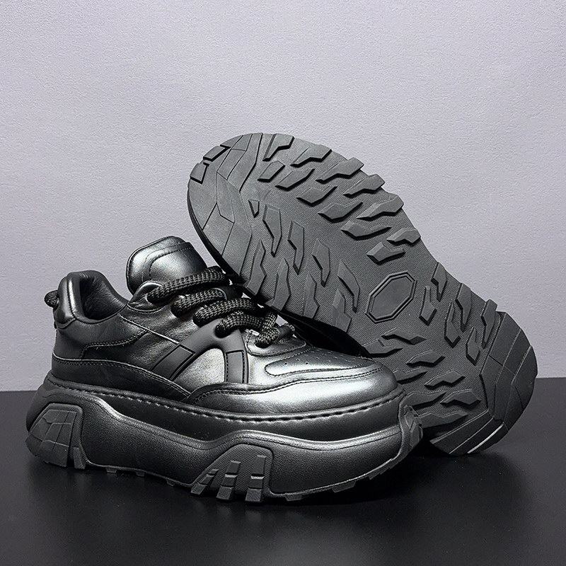 欧洲站黑武士厚底机甲老爹鞋男真皮潮鞋欧货潮牌男鞋面包感休闲鞋,淘宝优惠券,粉丝福利购,淘宝优惠卷