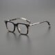 Crow Titanium Knife Wide Black Frame Glasses Frame High-end Half-frame Myopia Black Frame Barbecue Customized Finished Optical Glasses