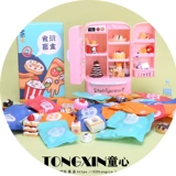 Маленькая игра с едой, маленький кукольный домик, бутылка, детская реалистичная фигурка