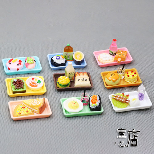 迷你微缩食玩娃娃超市饮料瓶食物水果蛋糕盲袋模型玩具场景小摆件 - 图1