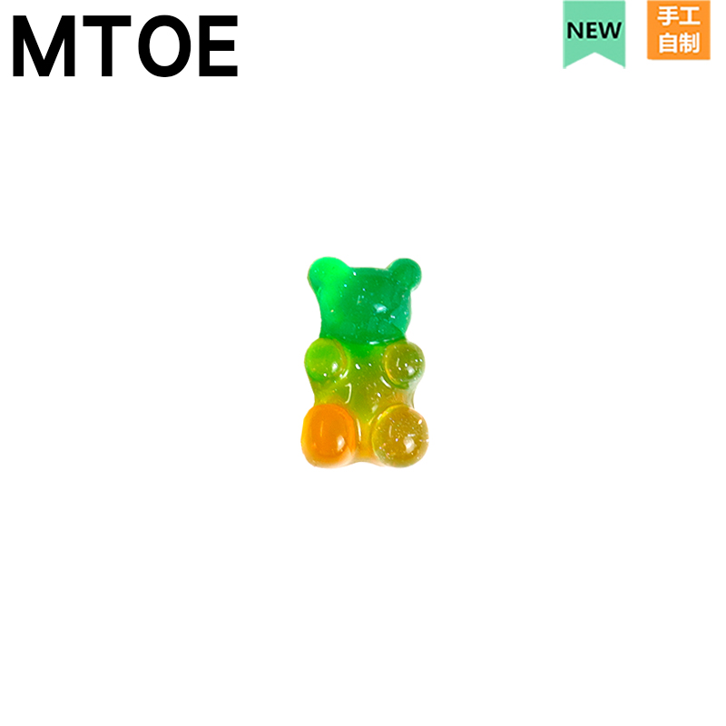 MTOE 小号渐变熊Crocs洞洞鞋配饰diy鞋带扣卡通配件鞋花扣1-4 - 图2