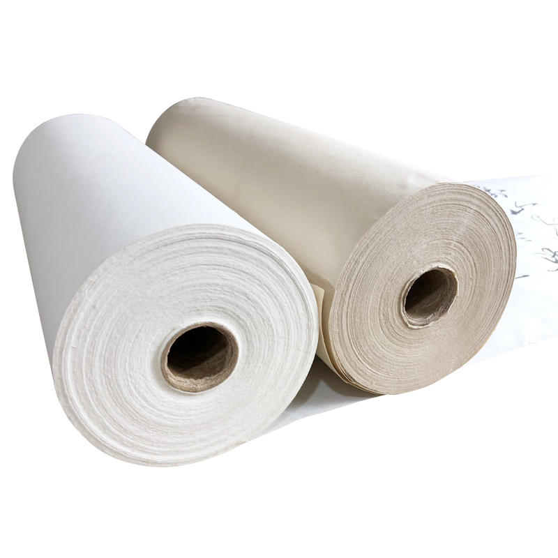 百米长卷宣纸卷装生宣半生半熟宣毛笔书法专用加厚仿古国画作品纸 - 图3