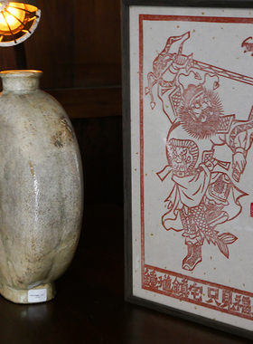 钟馗镇宅 只见福来 水印木刻传统吉祥画