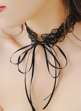 性感配饰镂空绑带项链脖圈