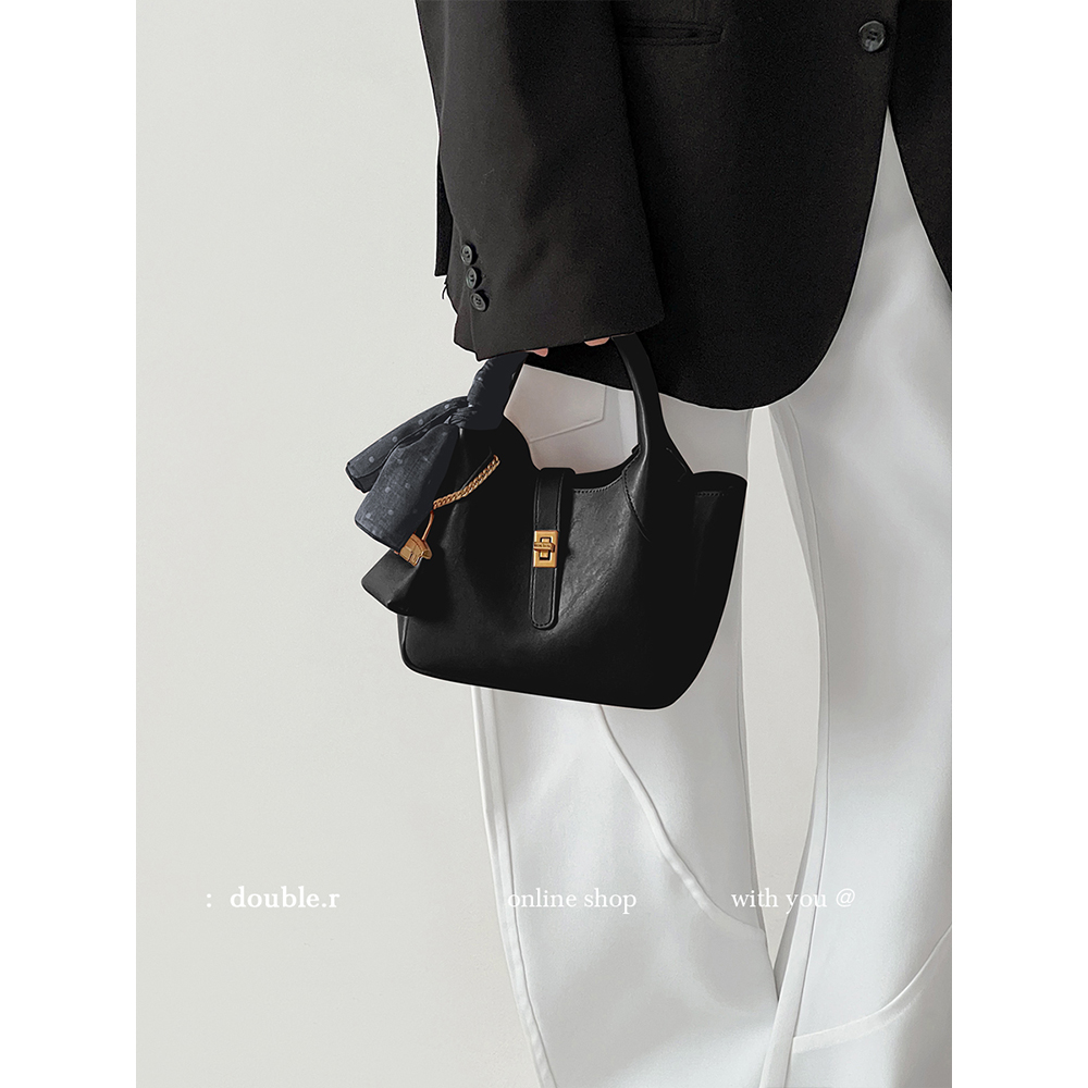 原创·小瑞靓包 岛屿暖息 丝巾菜篮子托特包包女2025新款单肩斜挎 - 图2