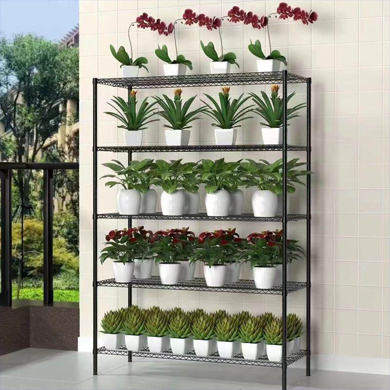 黑色置物架厨房多层杂物收纳层架阳台置物架整理架家用货架多肉架,淘宝优惠券,粉丝福利购,淘宝优惠卷