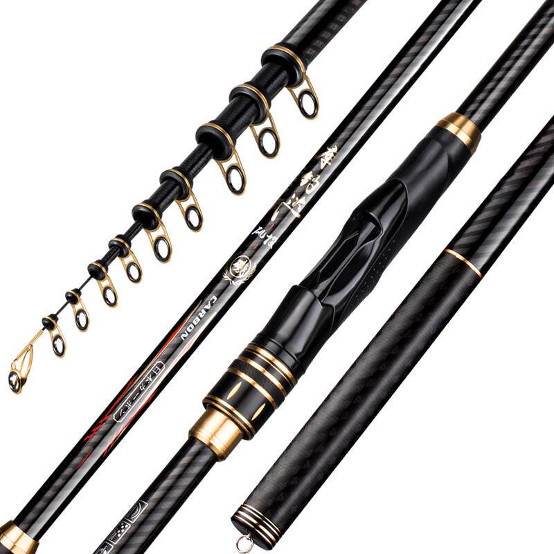 库钓达瓦矶竿超硬超轻碳素远投长节矶杆滑漂手海两用大导环矶钓竿 - 图3