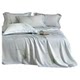 Deep sleep bamboo fiber air conditioning soft mat 100% pure natural thickened Tianshi bed sheet three-piece set machine washable in summer