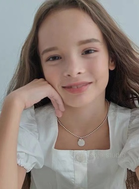 蝴蝶结圆珠链1000SE纯银