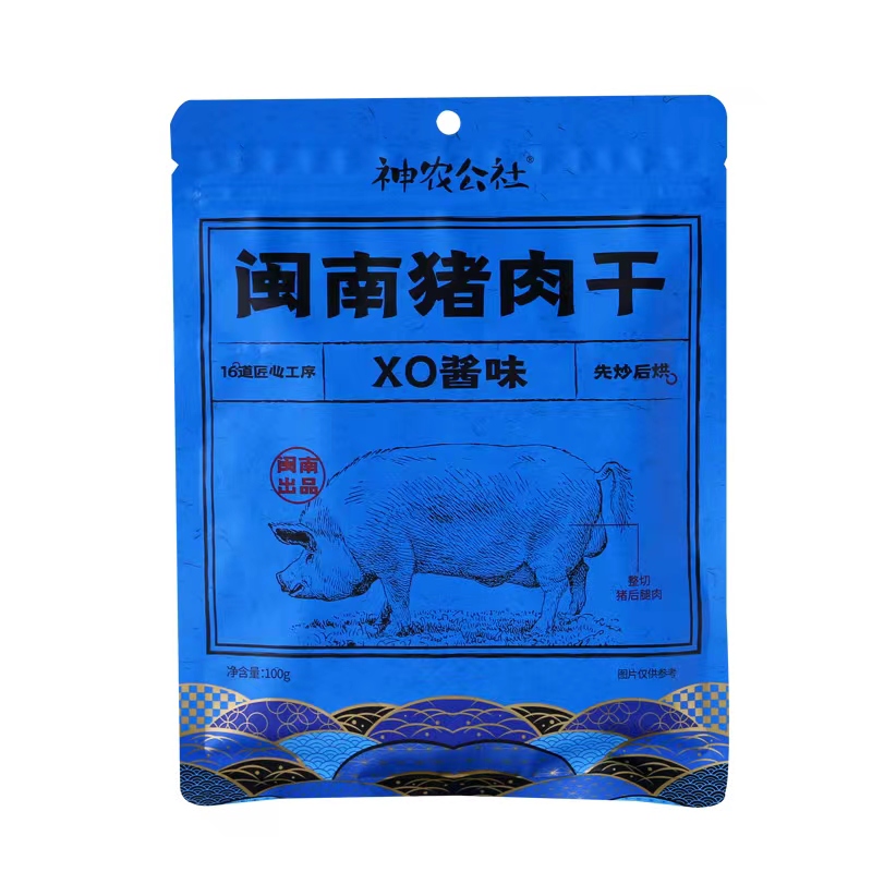 国产精品零食神农公社靖江猪肉脯手撕秘制原味XO酱台式香脆精肉片 - 图3