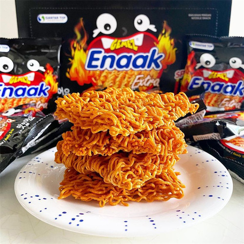 印尼进口零食 GEMEZ Enaak香脆点心干脆即食小鸡面烤鸡/辣味30G - 图1
