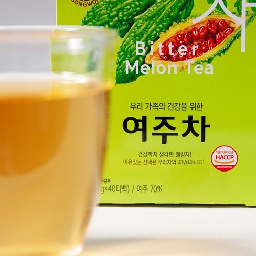 韩国进口友利苦瓜红豆南瓜茶水冲泡饮品袋泡茶包养生茶冷泡茶原装 - 图2