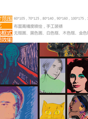 艺术风样板房酒吧宾馆拼贴装饰画
