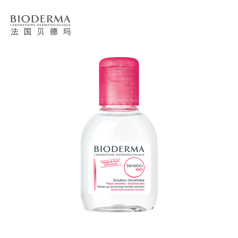BIODERMA貝德瑪 舒妍多效潔膚液100ml 粉水卸妝水