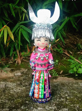 苗族手工艺品木偶公仔摆件礼品