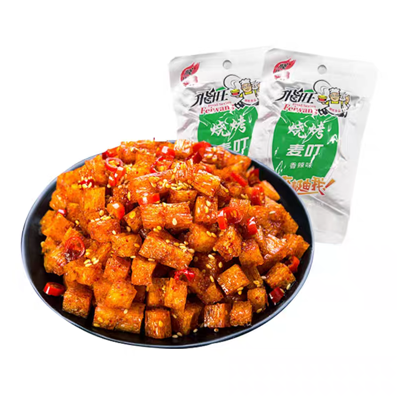 飞旺素烧烤麦叮味素蹄筋嚼劲十足辣条9080回忆儿时怀旧麻辣零食,淘宝优惠券,粉丝福利购,淘宝优惠卷