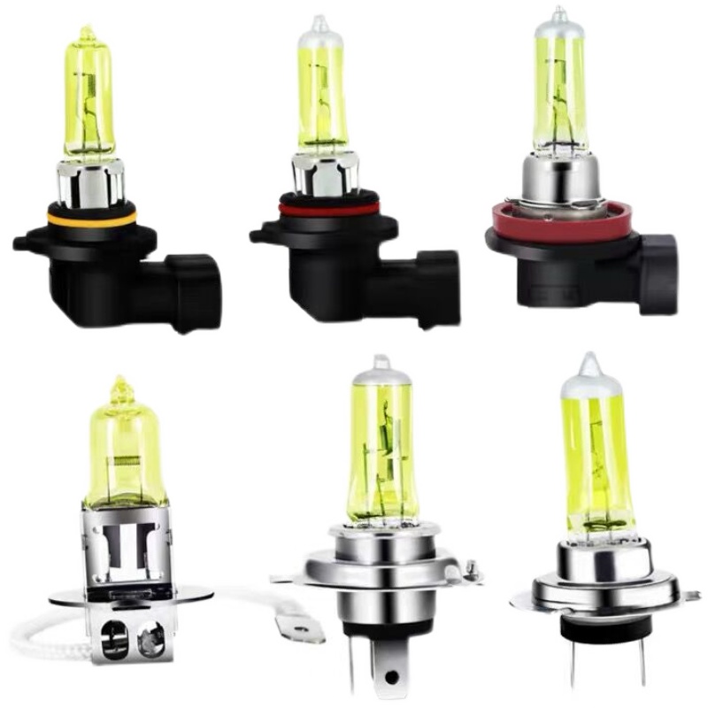 汽车大灯雾灯泡H1H3远近光一体H7H4卤素疝气9005H11黄金光12V24V - 图3