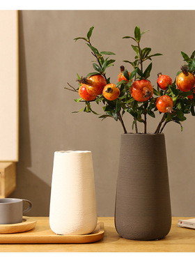 拉丝手工陶瓷插花瓶向日葵装饰品