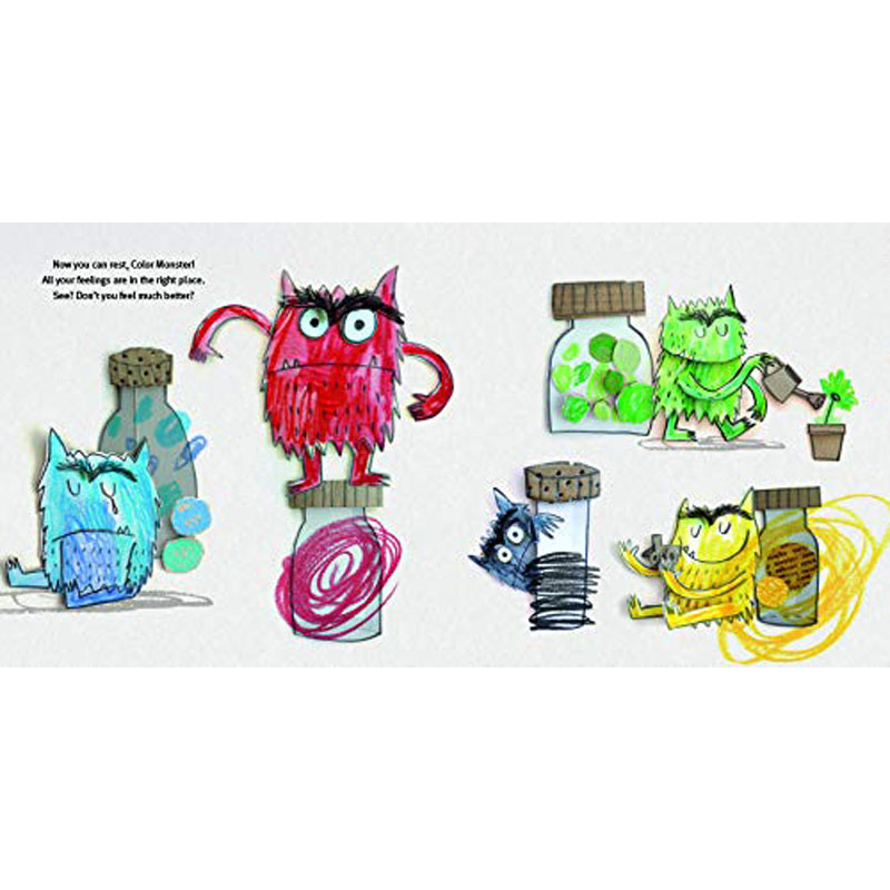 【预售】英文原版The Color Monster A Story About Emotions Anna Llenas彩色怪物一个关于情感的故事儿童绘本书籍-图3