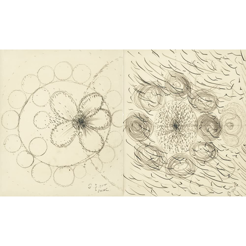 【预售】英文原版 HILMA AF KLINT: THE FIVE’S SKETCHBOOKS 希尔玛 阿夫克林 五人速写本 Stolpe Publishing 艺术绘画书籍 - 图3