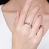 Blue Whale sterling silver ring light luxury niche
