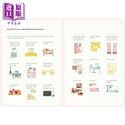 The Montessori Baby Toddler Child 蒙台梭利家长指南系列3册 新手父母抚养教育启蒙婴儿童方法英文原版进口图书【中商原版? - 图1