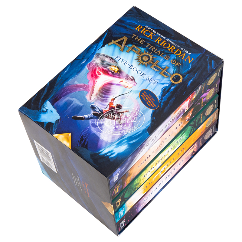 现货 阿波罗的审判 5本套装 英文原版 Trials of Apollo The 5 Book Paperback Boxed Set Rick Riordan【中商原版】 - 图1