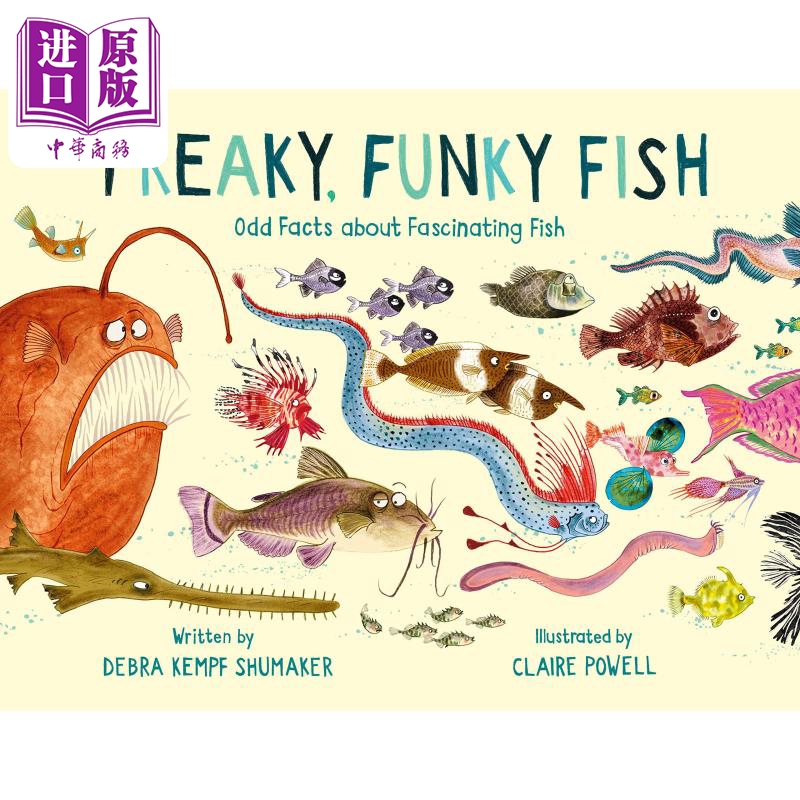 Claire Powell Freaky Funky Fish Odd Facts about Fascintating Fish 怪异的鱼 英文原版 精品绘本 动物故事 4-6岁【中商原 - 图3