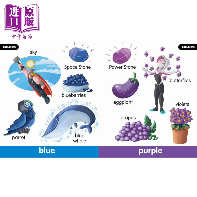 漫威起源 启蒙情景 Marvel Beginnings First Shapes Colors Numbers 英文原版 亲子绘本 低幼读物 迪士尼纸板书【中商原版】 - 图2