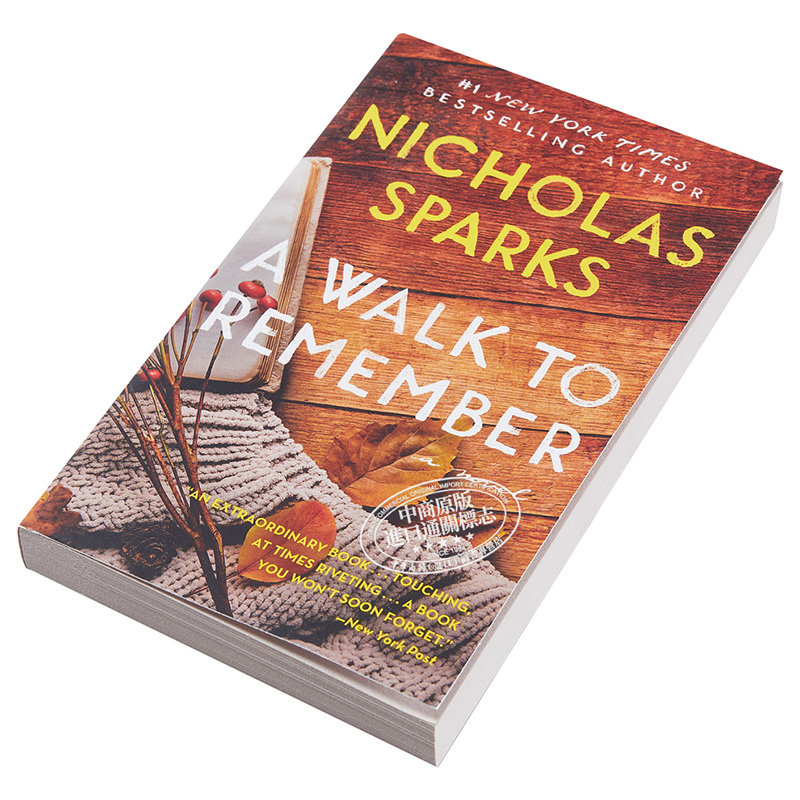 现货 小说 留住一片情 英文原版 A Walk to Remember 纯情爱情小说 尼古拉斯斯帕克思 Nicholas Sparks 【中商原版】 - 图1