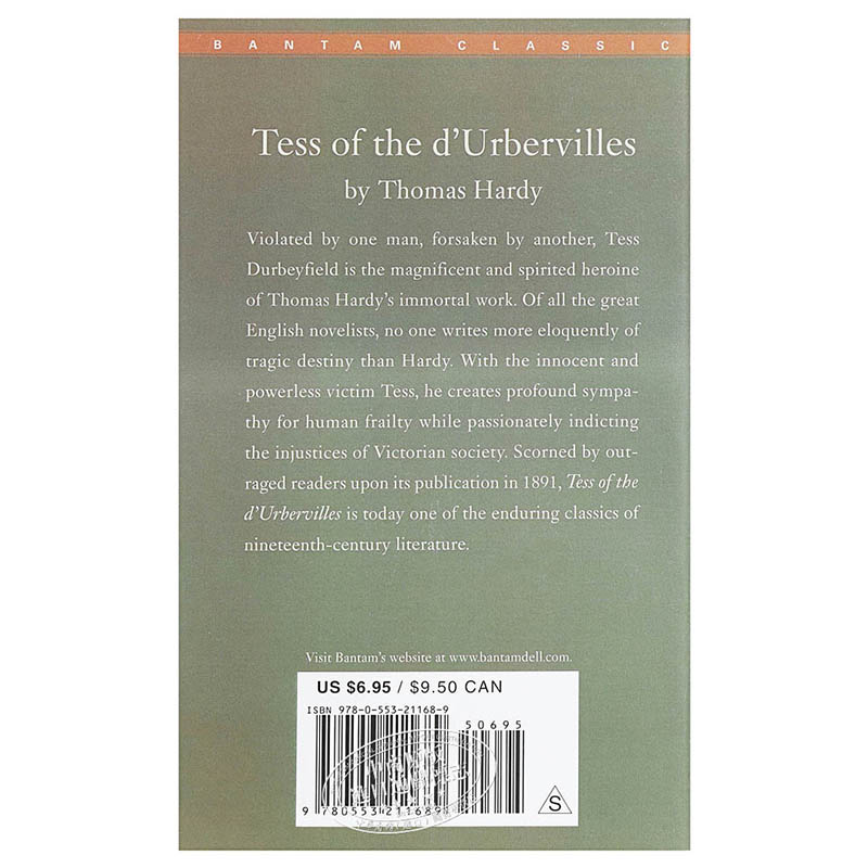 现货【中商原版】德伯家的苔丝英文原版小说英文版Tess of the d'Urbervilles Thomas Random House-图1