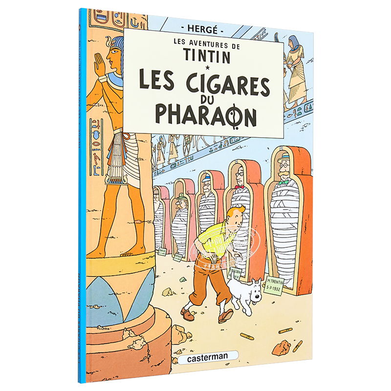 现货 丁丁历险记4 法老的雪茄 法文原版 Les aventures de Tintin Vol 4 Les cigares du pharaon Herge【中商原版】 - 图3