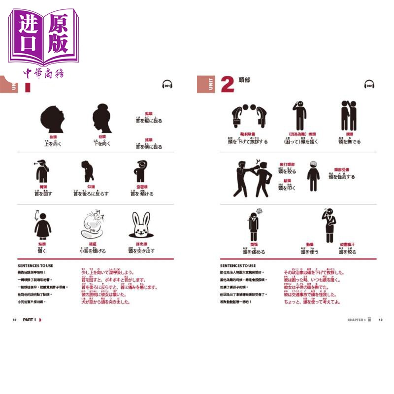 图解日语会话关键动词 附QR Code线上音档 港台原版 日语学习 收录2000个以上日常日语动词片语 附生活化例句【中商原版】